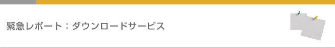 緊急レポート無料ダウンロードサービス